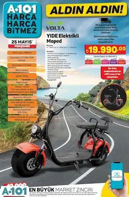 VOLTA YİDE ELEKTRİKLİ MOPED VOLTA YİDE ELEKTRİKLİ MOPED
